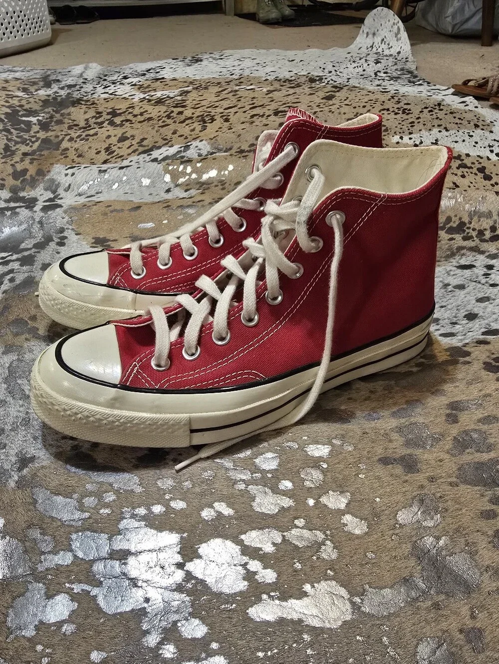 Converse Chuck Taylor All Star High Top Sneakers - Red - Picture 2 of 10